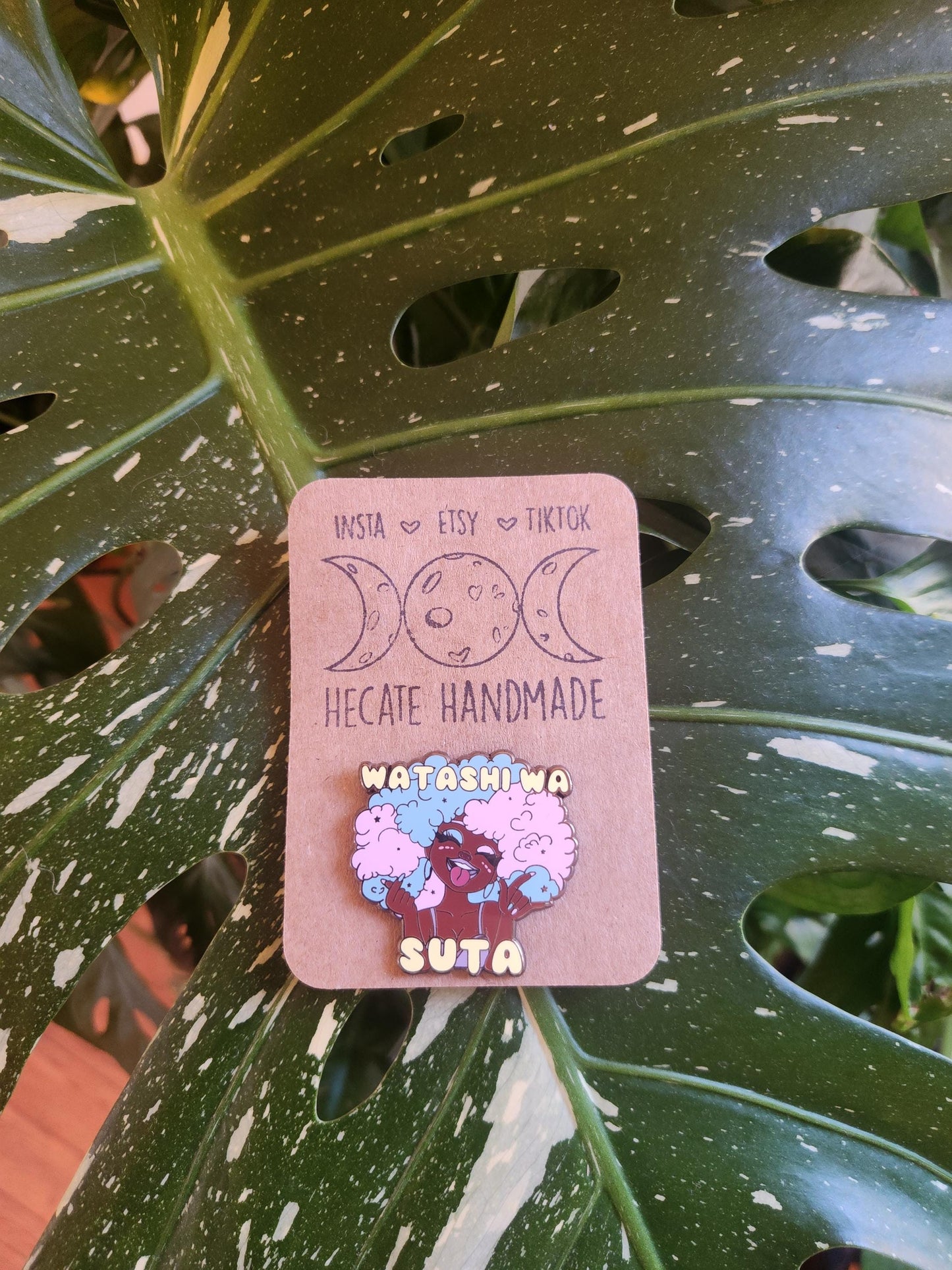 Megan Thee Stallion Watashi -hard enamel pin