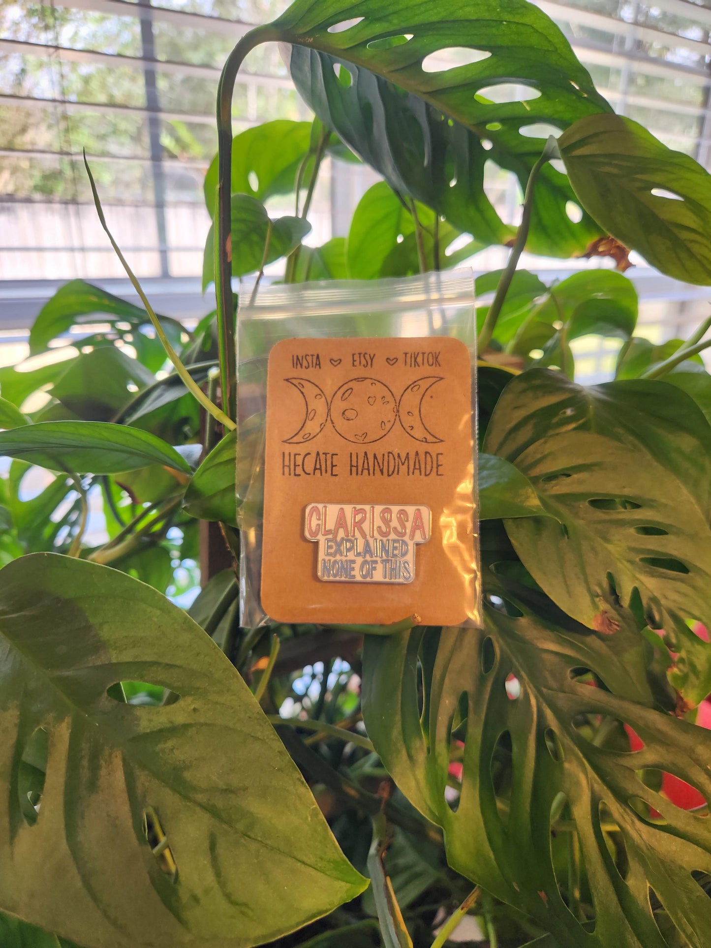 Clarissa Explained None Of This -hard enamel pin