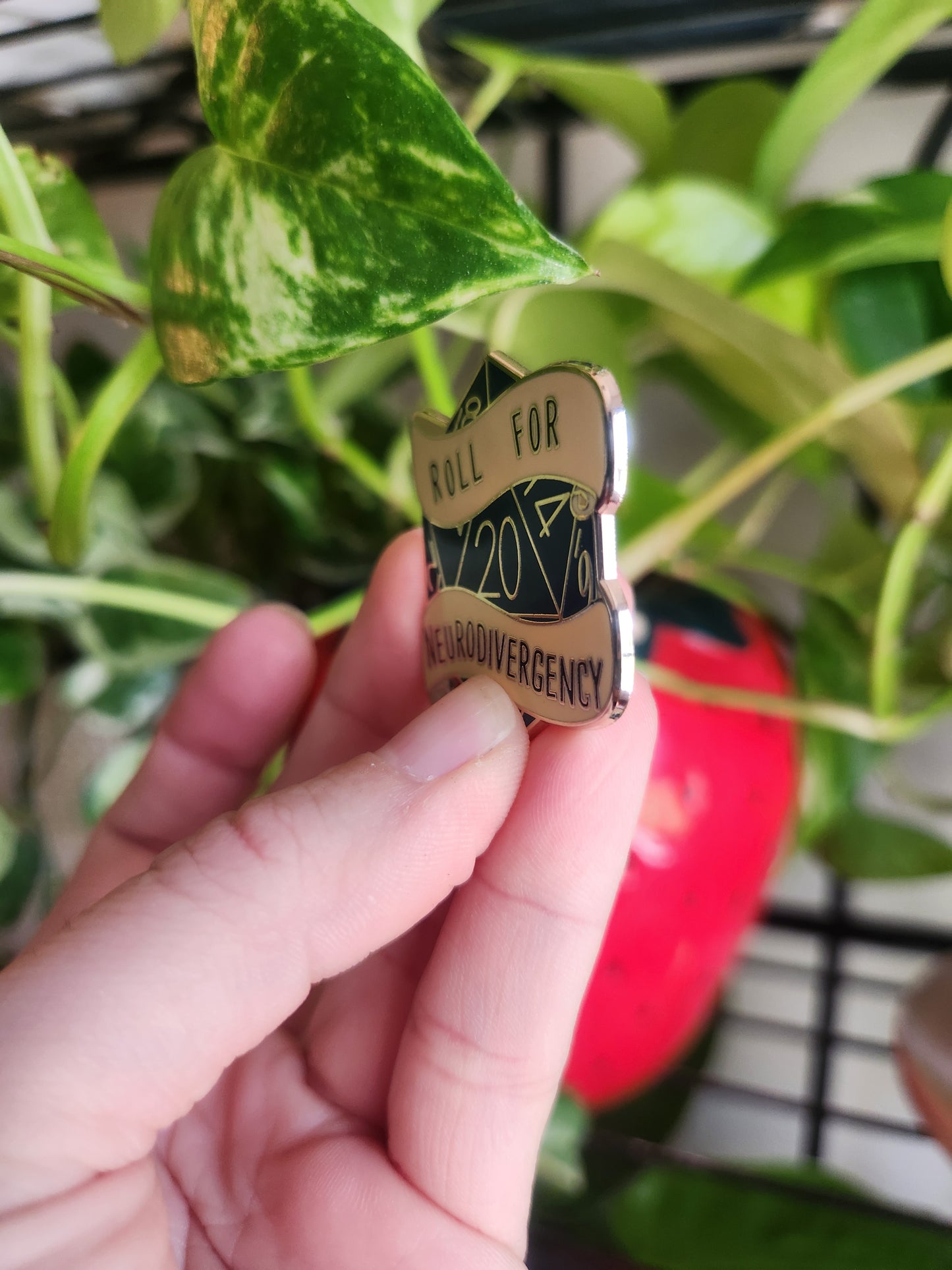 Roll For Neurodivergency (Hard Enamel Pin)
