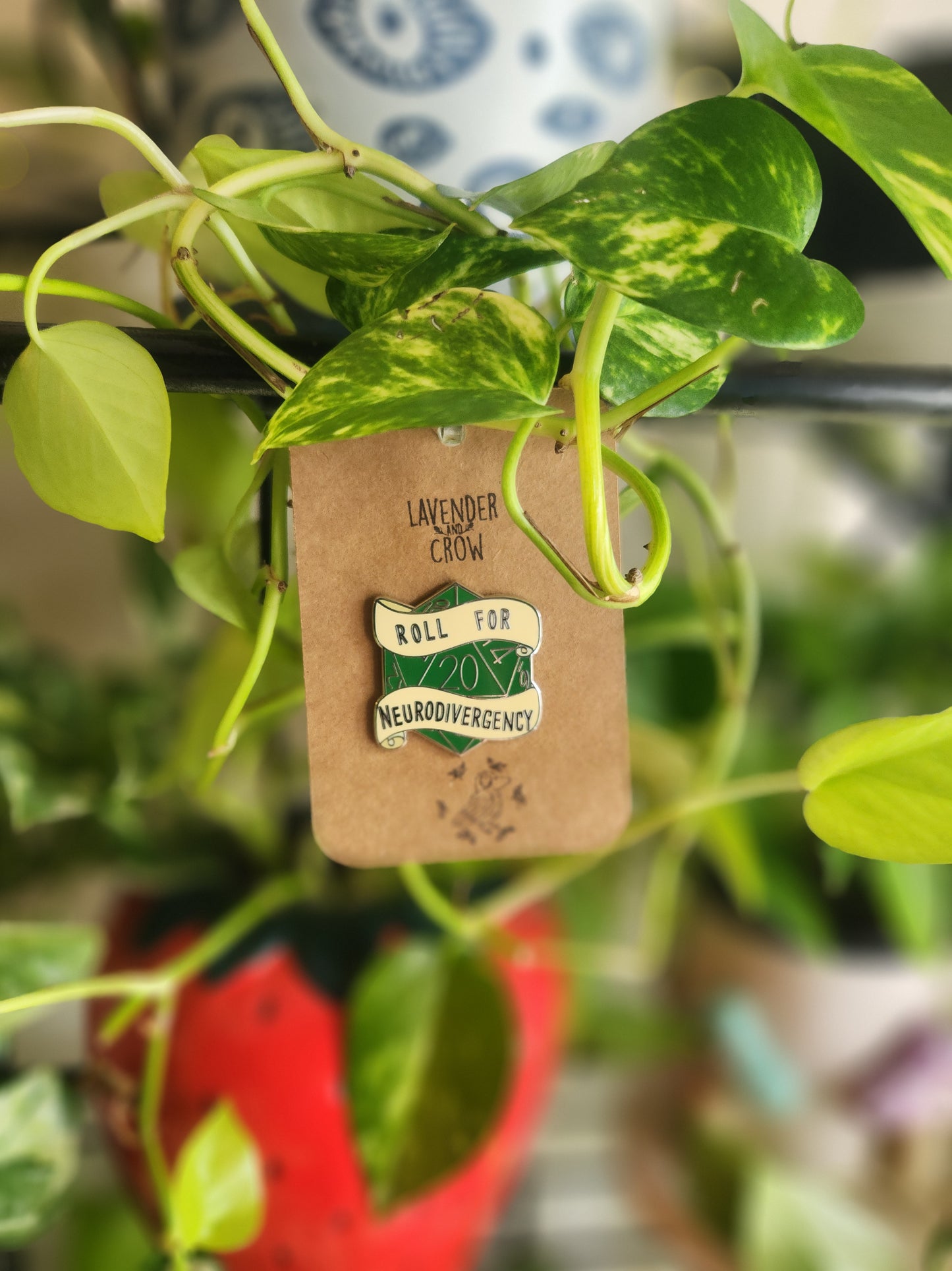 Roll For Neurodivergency (Hard Enamel Pin)