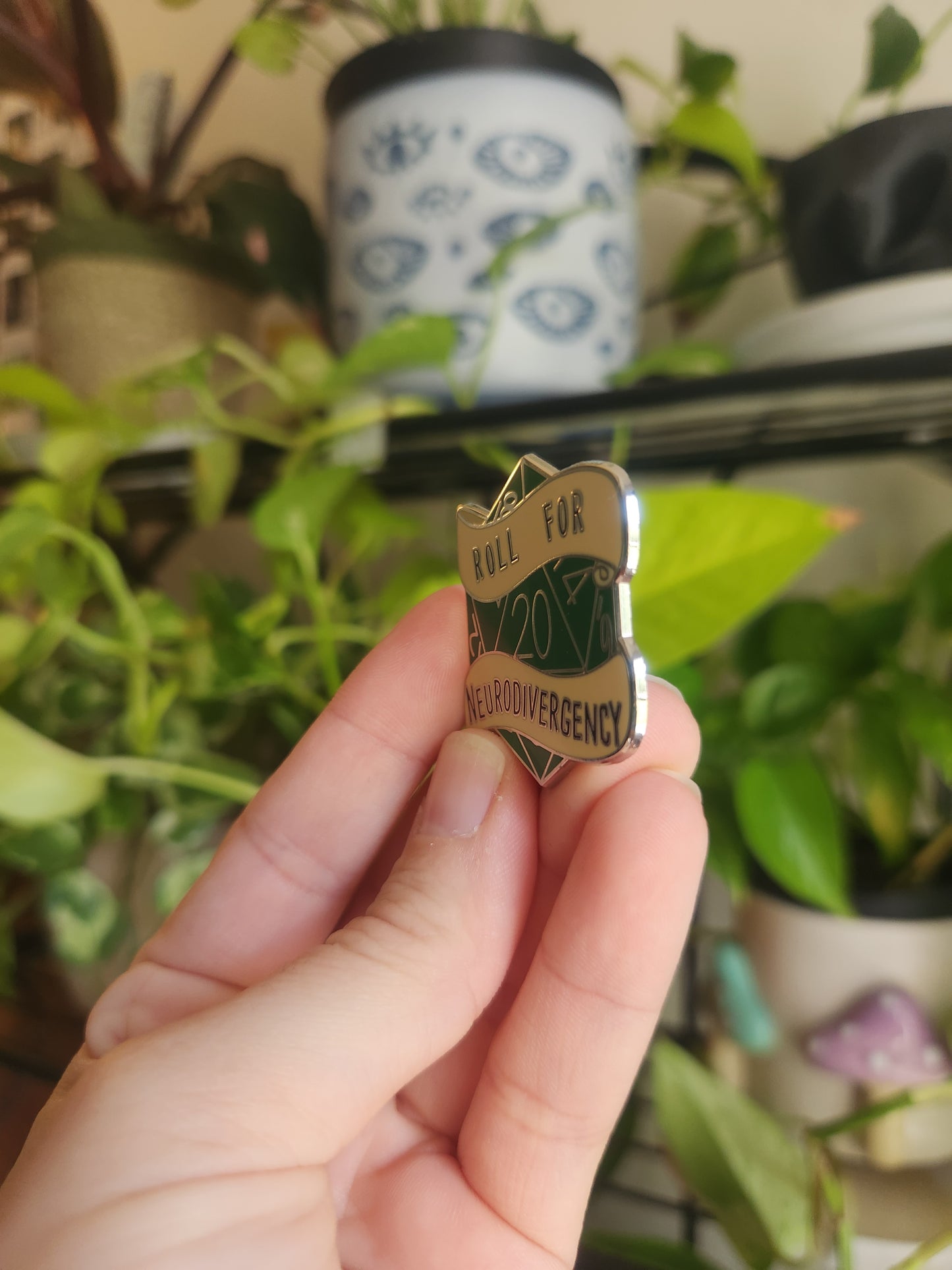 Roll For Neurodivergency (Hard Enamel Pin)